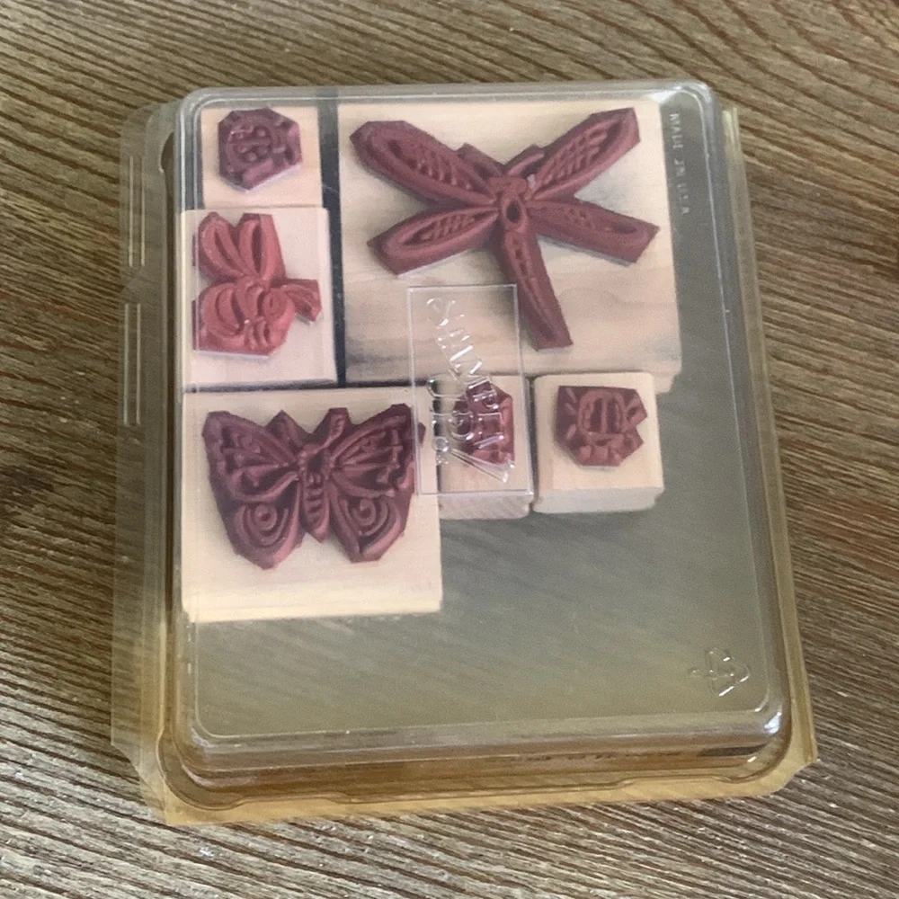 Stampin’ Up! Rubber Stamp Set Bunch O' Bugs Set of 6